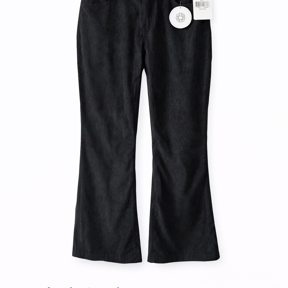 Sweetkarma Black Corduroy Bootcut Pants Size M NWT Flares RN168654